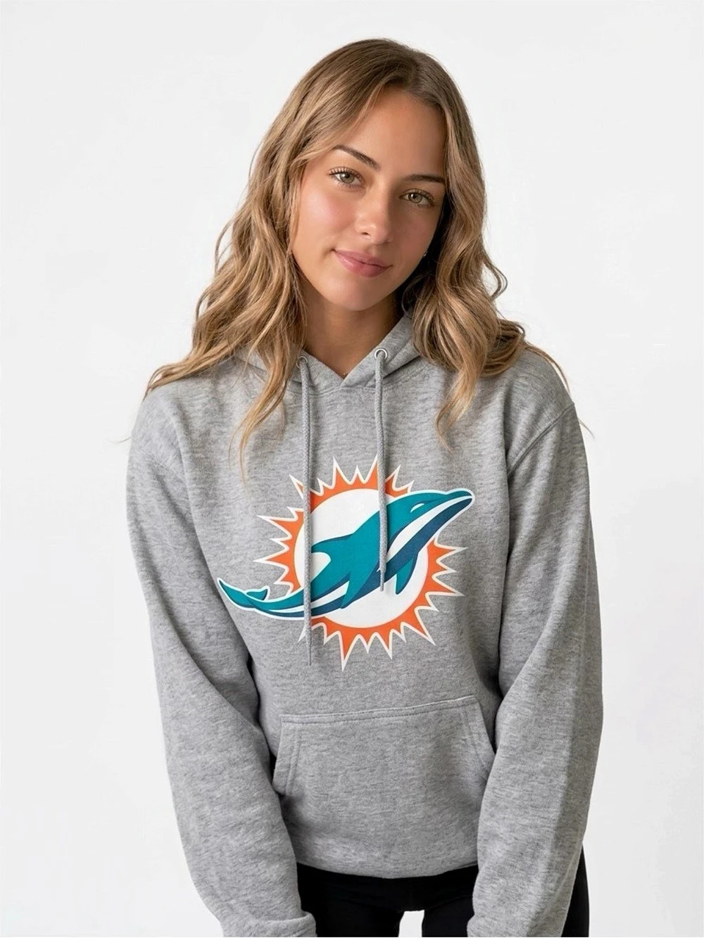 Fanatics Miami Dolphins Waddle 17 Hoodie Gray